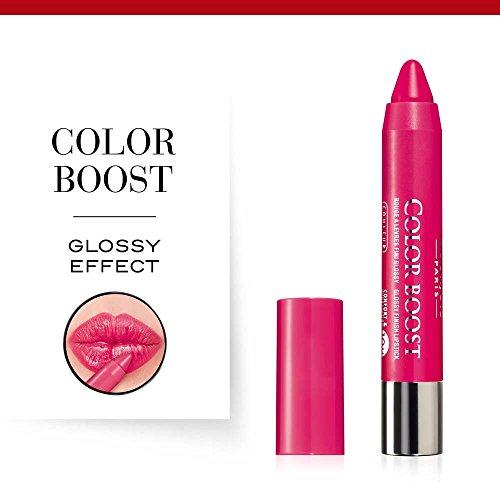 Bourjois Bourjois Color Boost Lip Stick Crayon SPF 15 Waterproof for Women, # 02 Fuchsia Libre, 0.1 Ounce
