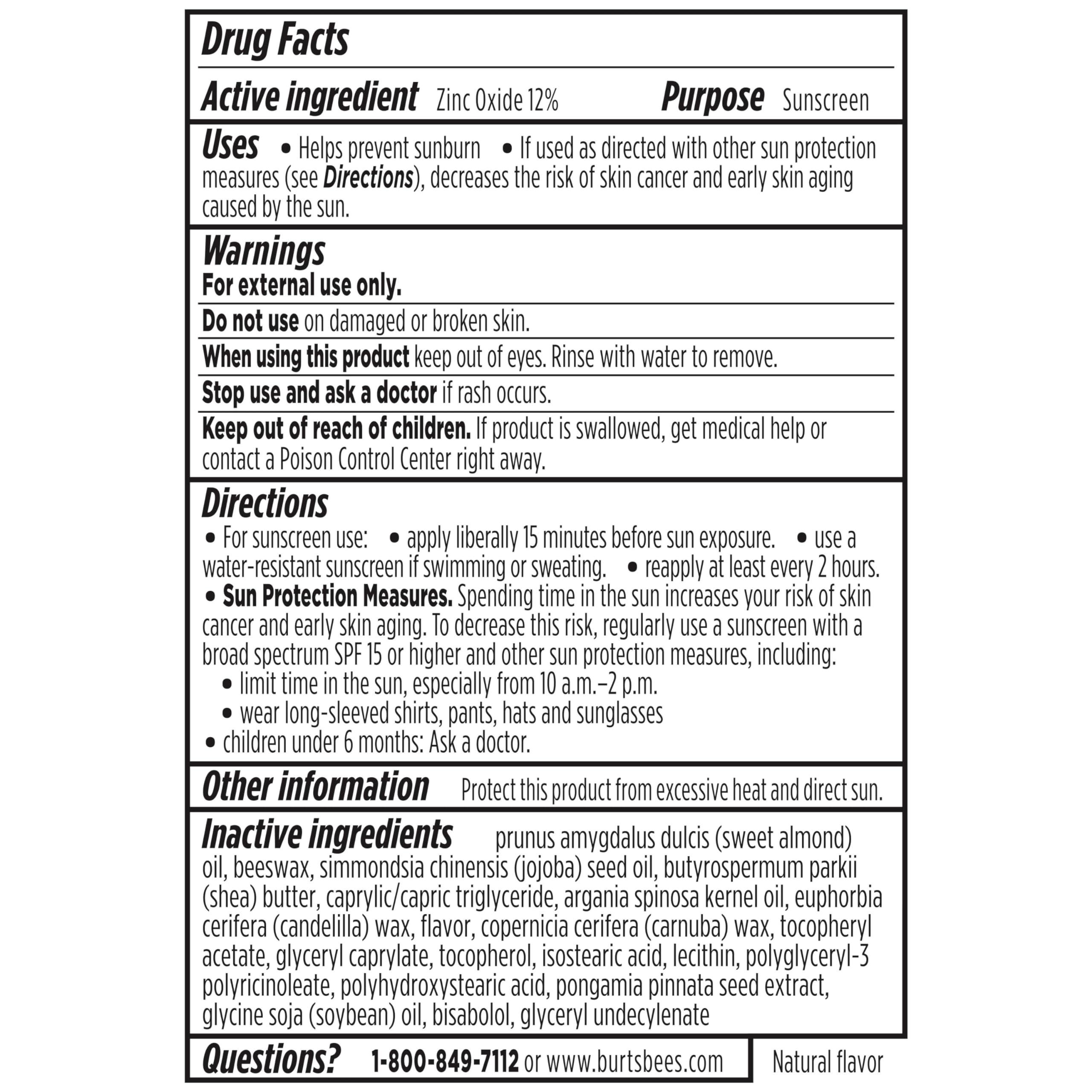 Burt's Bees Burts Bees SPF 30 Lip Balm, Beaches and Cream, Water-Resistant Sun Care, Nano-Free Zinc Oxide Formula, Natural Origin Conditioning Lip Treatment, 3 Tubes, 0.15 oz.