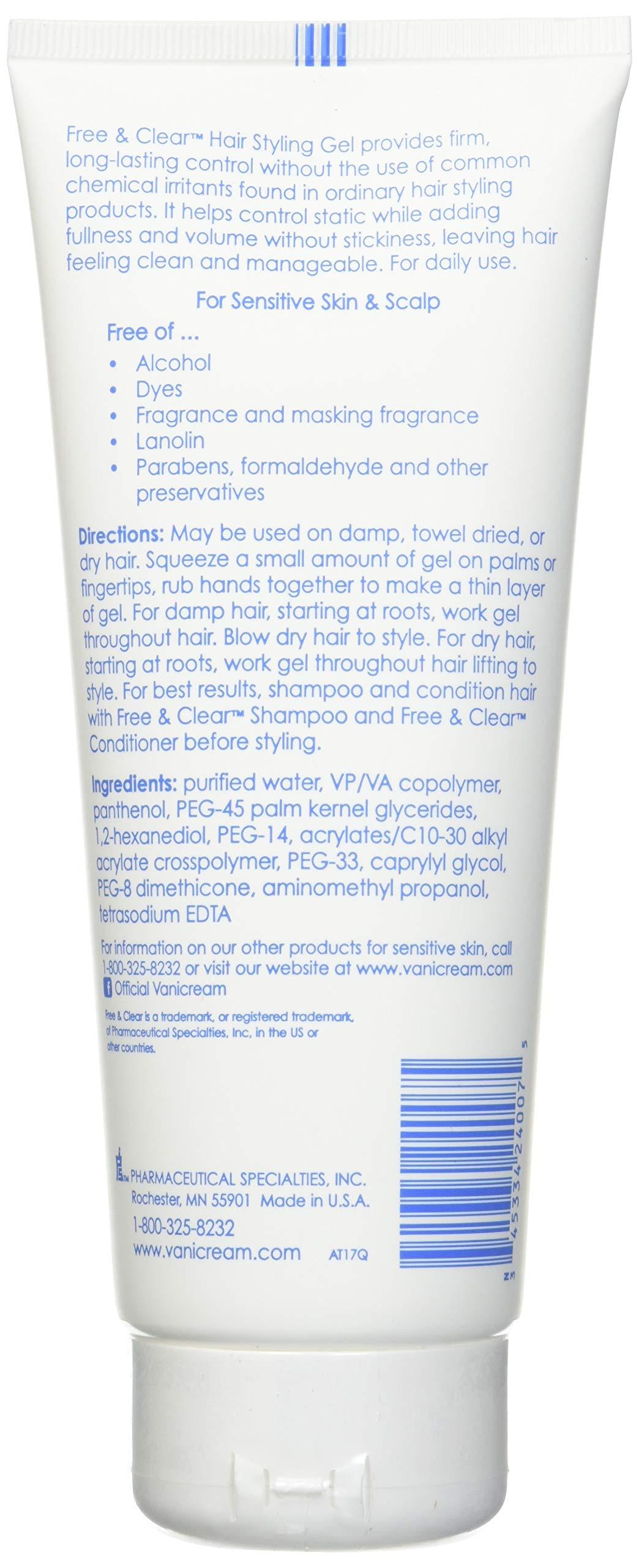 Free & Clear Free & Clear Hair Styling Gel 7 oz (Pack of 3)