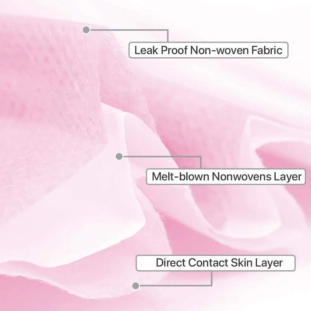 HINCINK HINCINK 1000 Pcs Bulk Disposable Face Mask, Thick 3-Layers Breathable Facial Mask (pink 1000pcs)