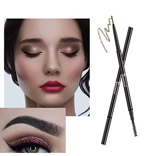 AMAKO 1.5mm ultra-fine eyebrow pencil automatic rotation eyebrow pencil,durable, sweat-proof and not easy to take off make-up, five colors available(01#Black)