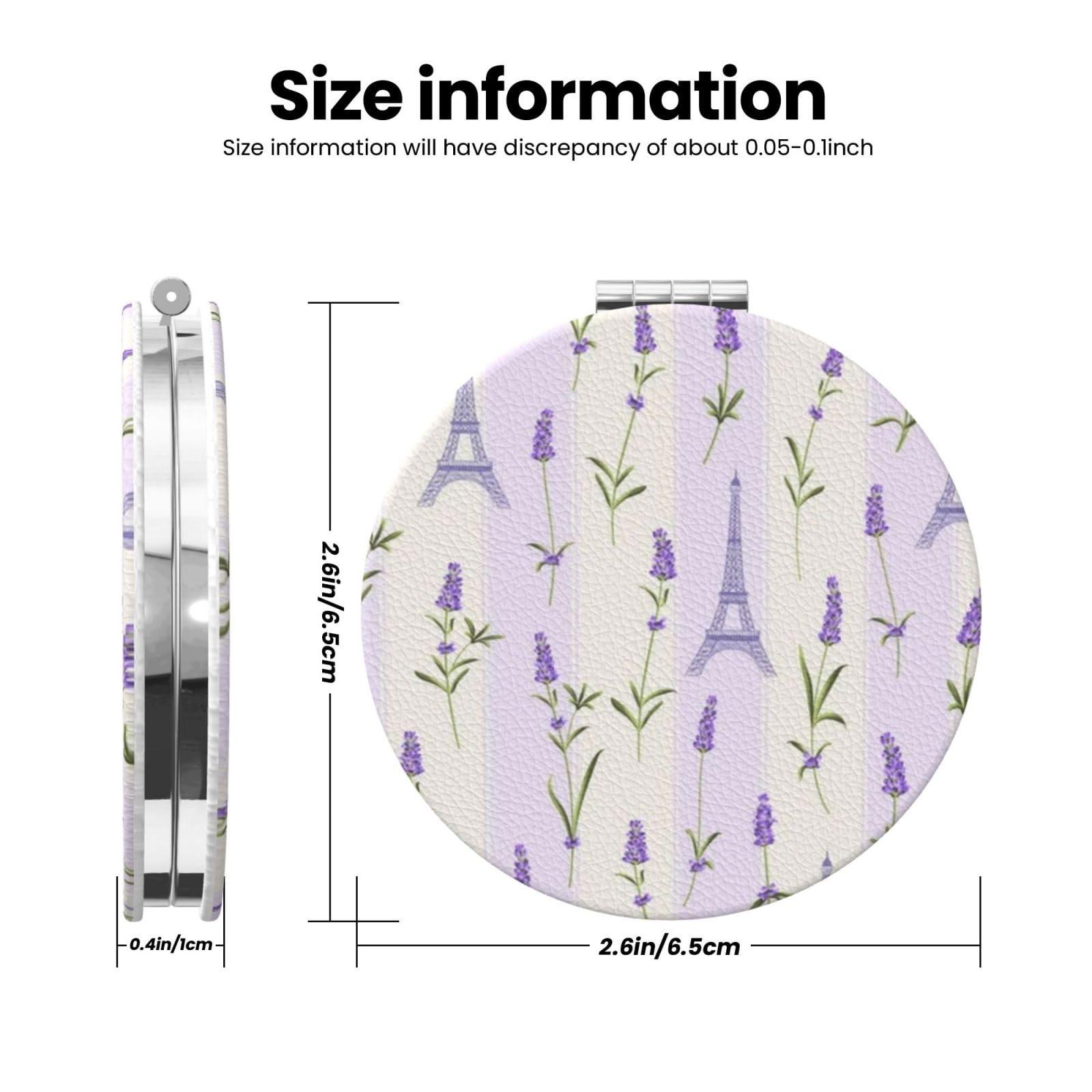 Ncpkcb Ncpkcb Lavender Eiffel Tower Mini Makeup Mirror Portable Pocket Cosmetic Mirror Folding Compact Mirror