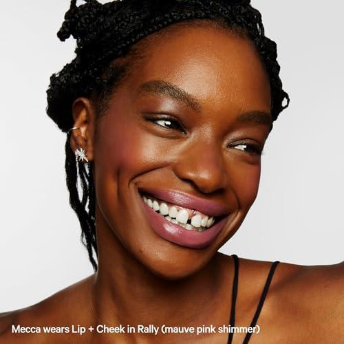 Milk Makeup Milk Makeup Lip + Cheek, Rally (Mauve Pink Shimmer) - 0.21 fl oz - Cream Blush & Lip Color - Buildable & Blendable - 1,000+ Swipes Per Stick - Non-Comedogenic - Vegan, Cruelty Free