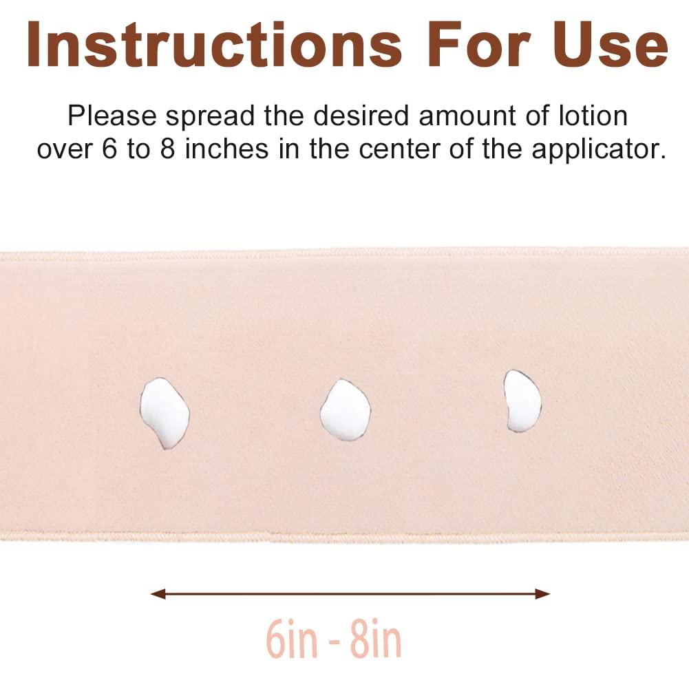 STEUGO Lotion Applicator for Back, Self Back Tanning Applicator Back Lotion Applicators Tanning Back Applicator Double Side Used Soft Smooth Even for Lotions Mousses Creams