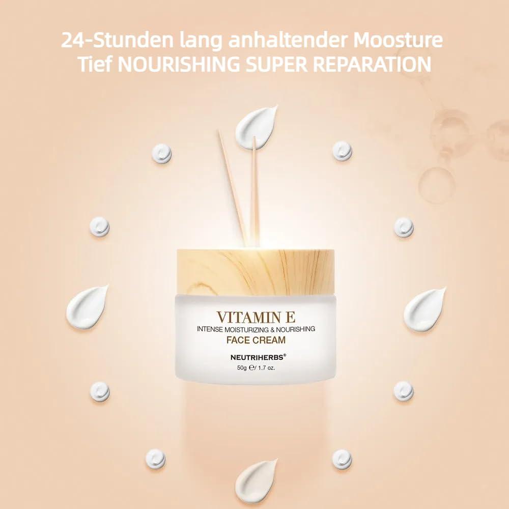 Neutriherbs Neutriherbs Vitamin E Face Cream,Day and Night Facial Moisturizer for Women and Men, Nourishing and Hydrating Fit for Sensitive Skin - 1.7 oz
