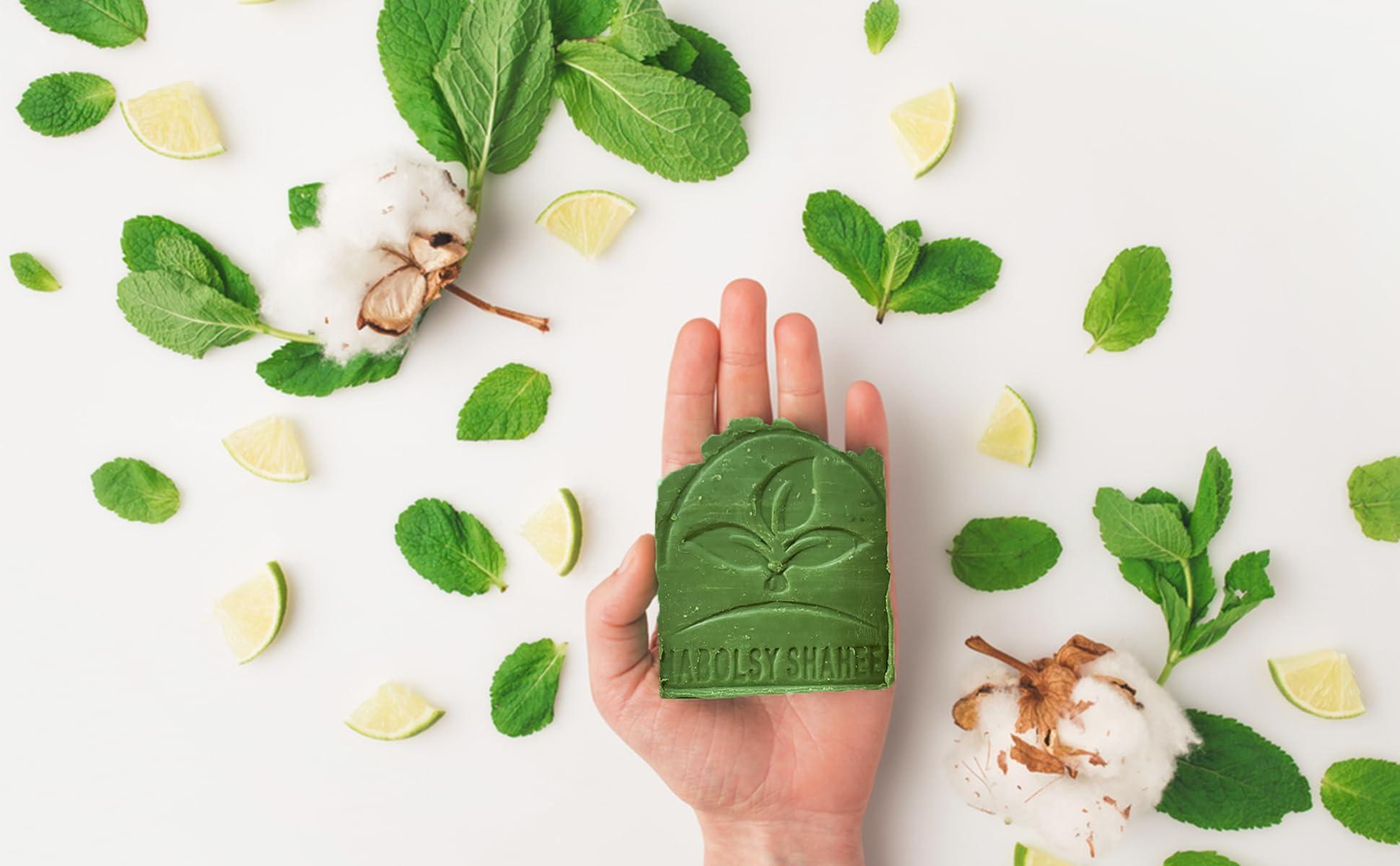 treasure.of.egypt treasure.of.egypt 4X Nablus 100% Natural Green Olive Oil Soap Glycerin Handmade For Hair and Skin