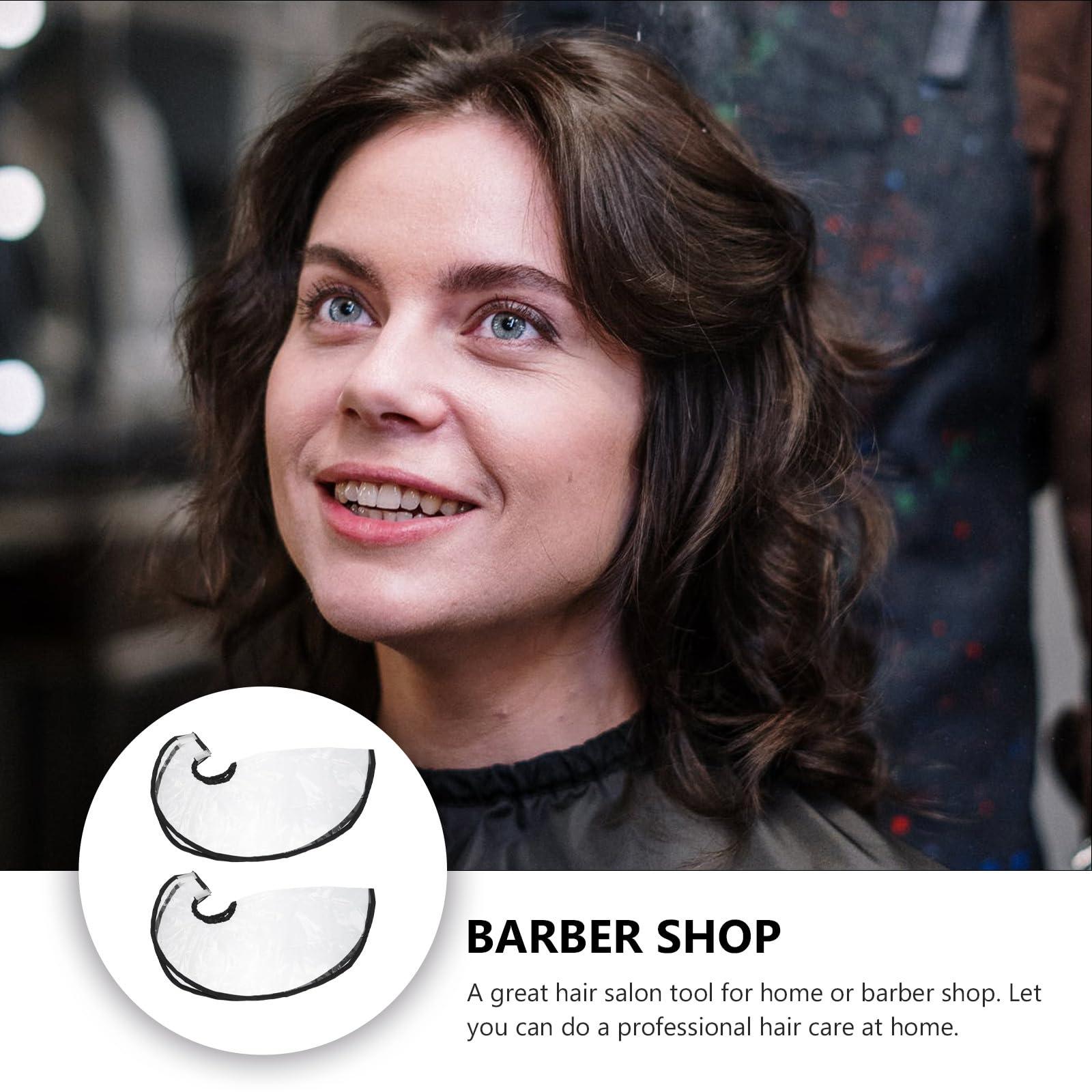 HEALLILY HEALLILY 2pcs Hair Shampoo Funnel Hair Washing Funnel Apron Hair Dye Cape Rinse Shampoo Washing Tool for Upright Position Washing Elderly Home Salon Black