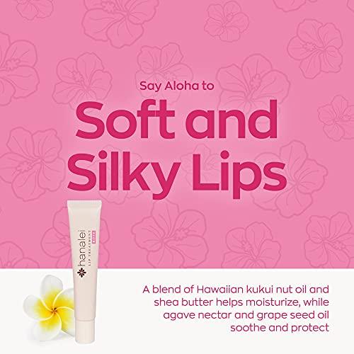 Hanalei Hanalei Cruelty-Free & Paraben-Free Lip Treatment to Soothe Dry Lips  Made with Kukui Oil, Shea Butter, Grapeseed Oil  Restores Dry Lips - Made in USA  Rose Tint  Full Size, 15g