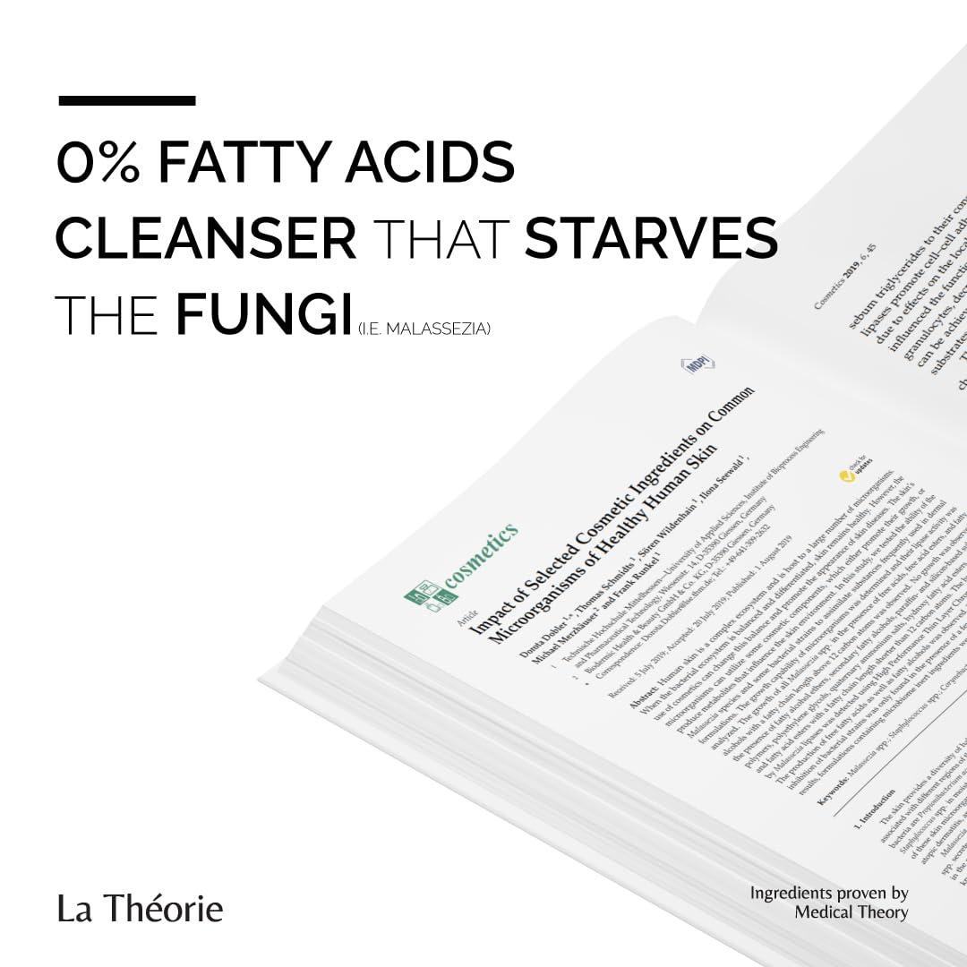 La Theorie La Theorie Cleanser Clearing Gel for troubled skin with fungal and small bumps (Fatty acid Free, 7.10 Fl Oz)