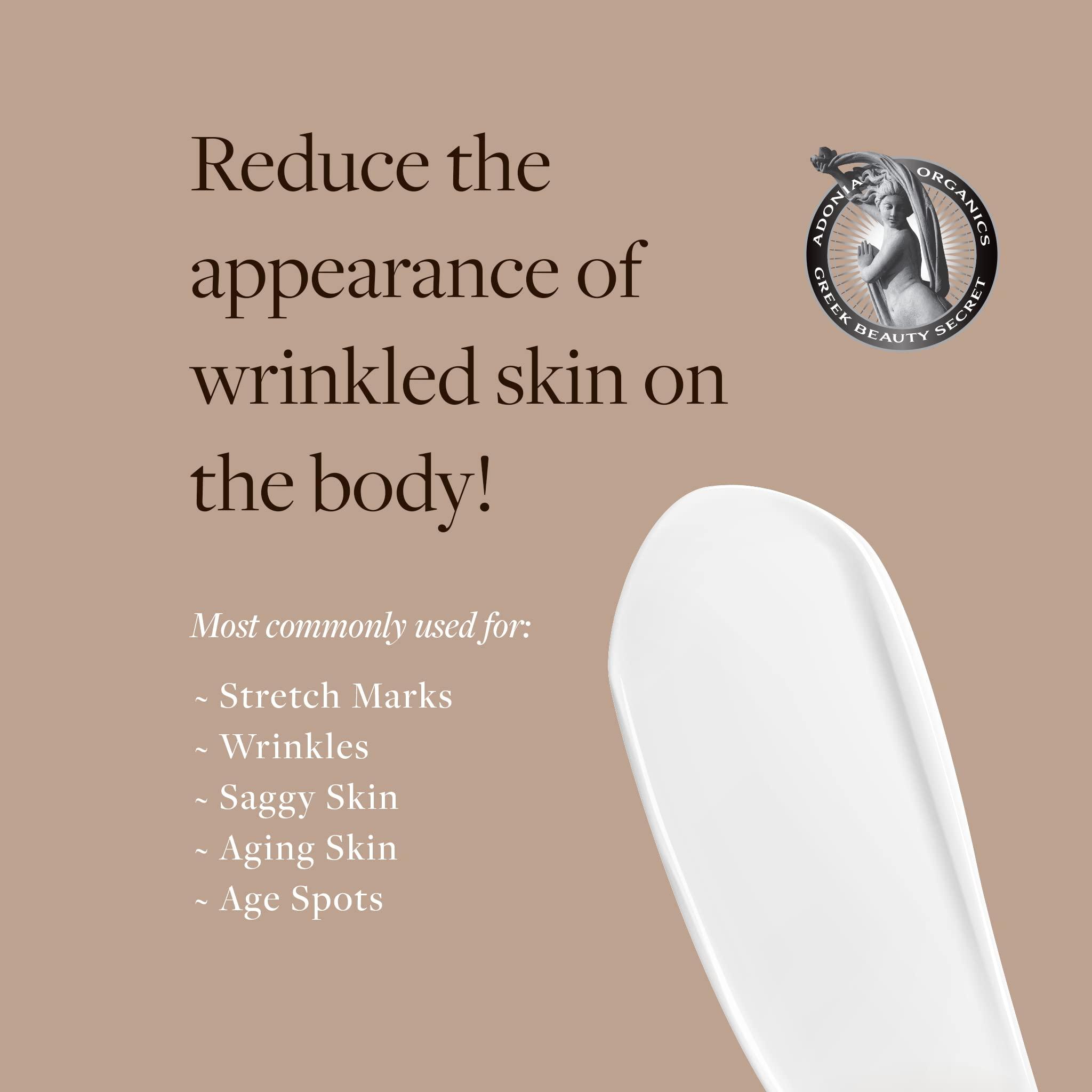 Adonia Organics Adonia StemuTone - Firm, Lift & Tighten Body – Reduce stretch marks, scars, dryness & sagging skin – Reduce the appearance of age spots – Leaves skin feeling SUPER SOFT