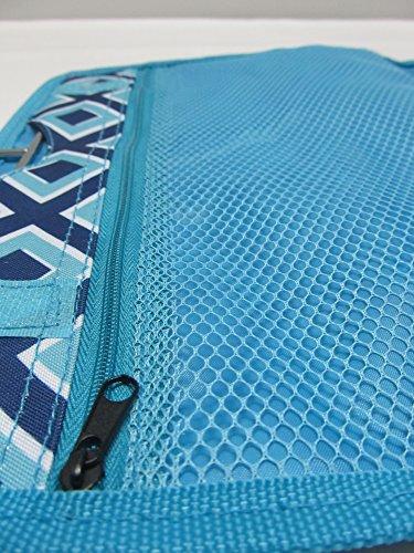 Chinoxia Cosmetic Organizer Travel Makeup Organizer Cosmetic Bag (Diamond Blue)