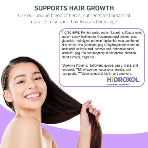 Hidroxol Hidroxol Nutrihair Shampoo 8 oz - Hair Loss Support - Hair Breakage - Hair Regrowth - Natural Formula
