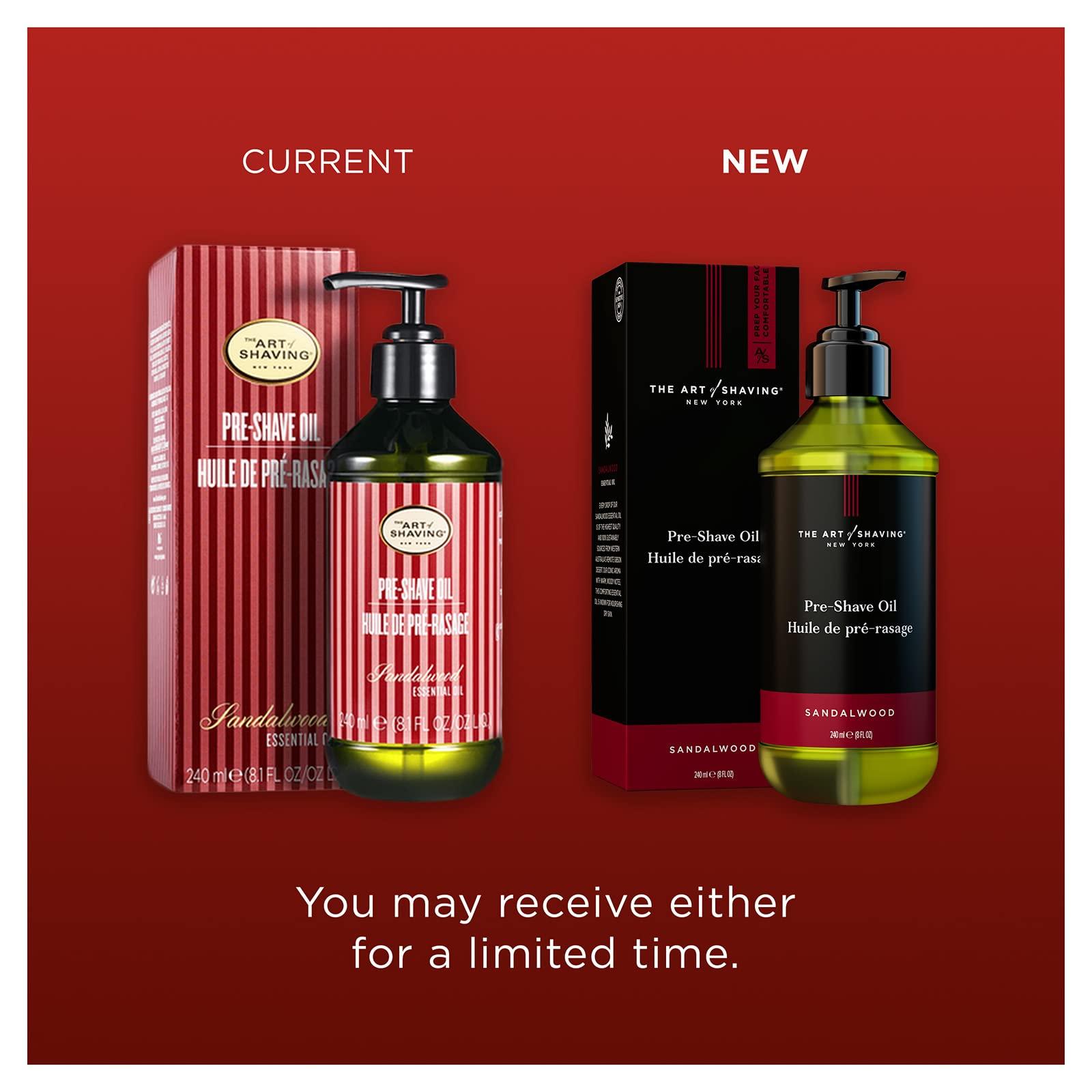 The Art of Shaving The Art of Shaving Pre Shave Beard Oil - Shaving Oil for Men, Protects Against Irritation and Razor Burn, Clinically Tested for Sensitive Skin, Sandalwood, 8.1 Fl Oz