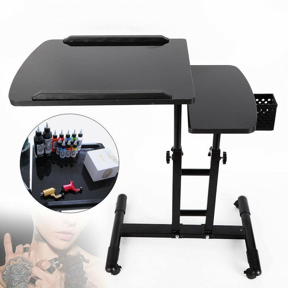SHIOUCY SHIOUCY Tattoo Workstation Tattoo Table Station - Portable Mobile Tattoo Station for Tattoo Studio Artist,with Universal Wheels, Height Adjustable
