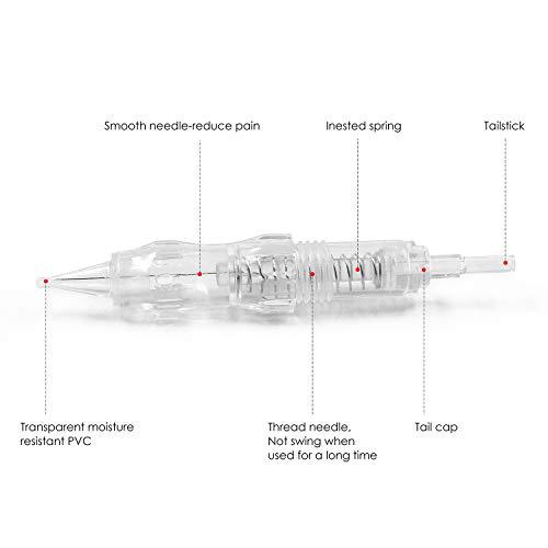 BIOMASER Cartridge Needles – BIOMASER 10PCS Sterilized Permanent Makeup Cartridge Needles Screw Thread Tattoo Needle for Permanent Makeup Machine Tattoo Pen for Eyebrow Eyeliner Lip Contour (5F-0.3MM)