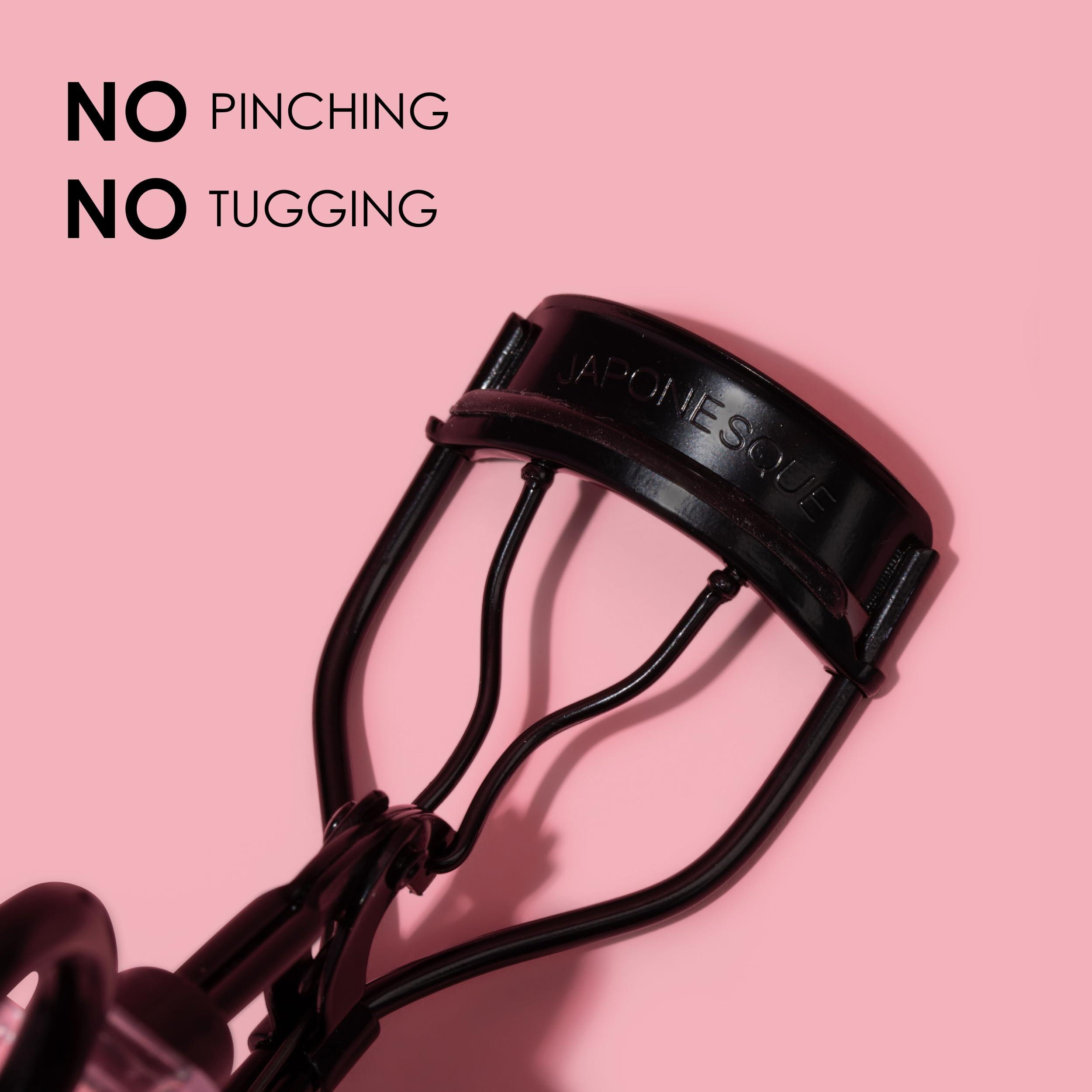 JAPONESQUE JAPONESQUE Pro Performance Lash Curler with Natural Arch for Sweeping Volume on Natural or False Lashes, Holds Curl for up to 8 Hours, Includes 1 Refill Pad