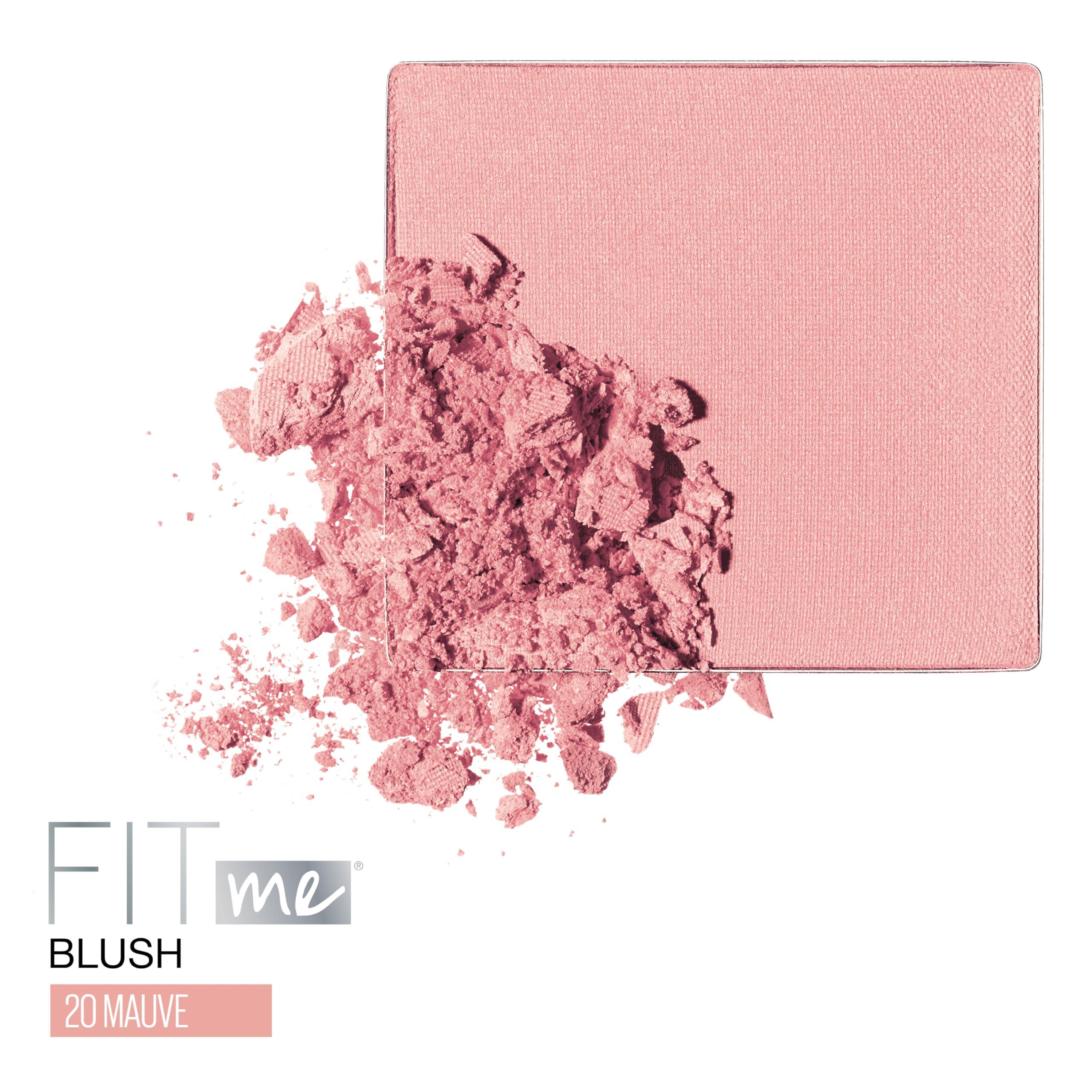 Maybelline New York Maybelline Fit Me Blush, Lightweight, Smooth, Blendable, Long-lasting All-Day Face Enhancing Makeup Color, Mauve, 1 Count