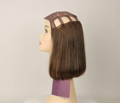 Freeda Wigs Freeda European human hair wig - Hat Fall Avalon Light Brown with Blended Lowlights and Highlights Size X-L 11\'\'