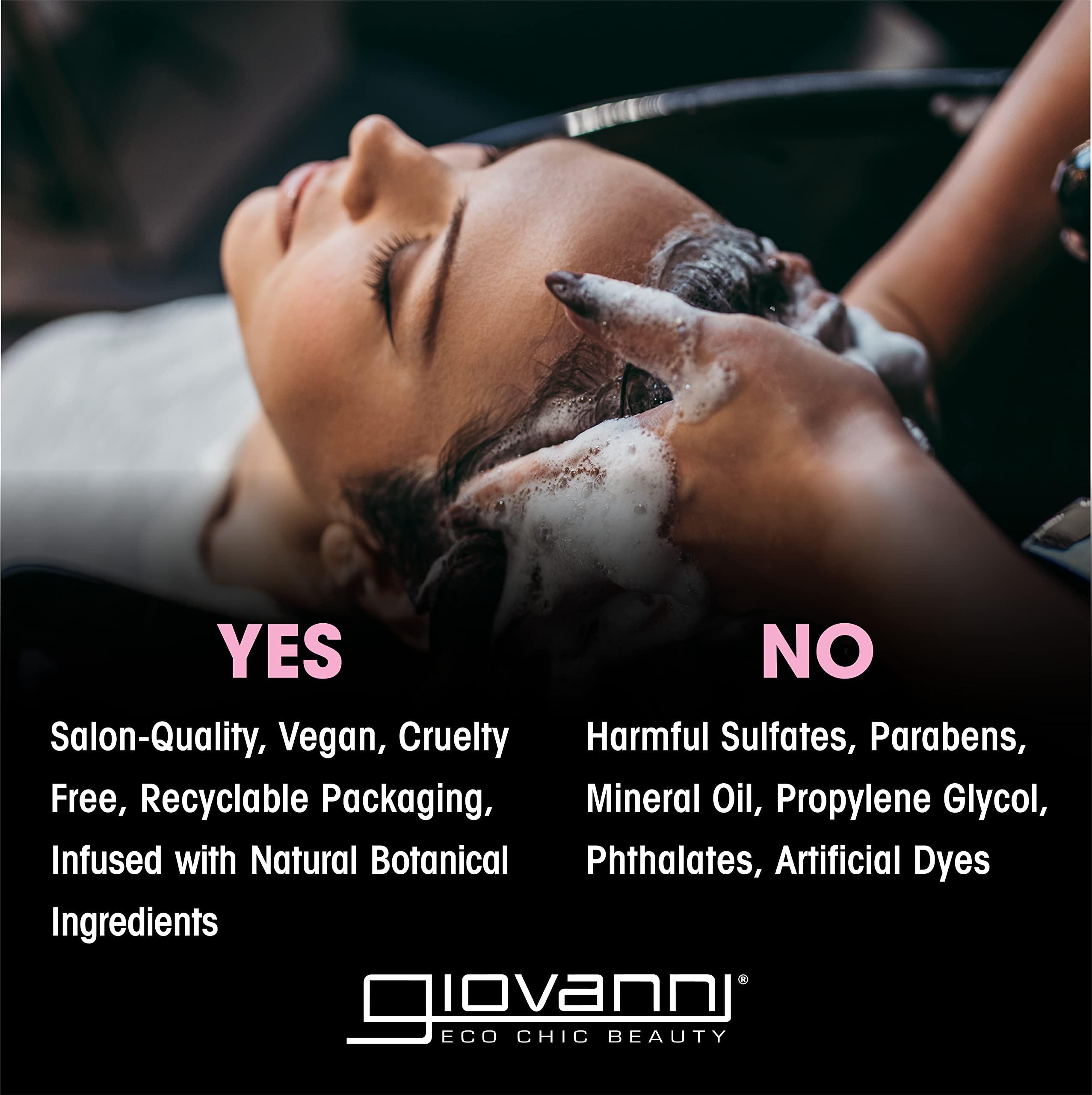 GIOVANNI GIOVANNI HAIR CARE PRODUCTS Giovanni Smooth as Silk Deeper Moisture Shampoo & Conditioner Set, 24 Oz. Calms Frizz, Detangles, Wash & Go, Co Wash, No Parabens, Color Safe, 24 fluid_ounces