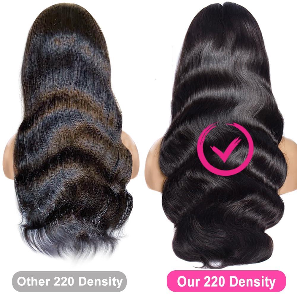 Tuneful Tuneful 32 Inch Body Wave Lace Front Wigs Human Hair 13x6 HD Lace Frontal Wigs Human Hair 220% Density Human Hair Lace Front Wigs for Women