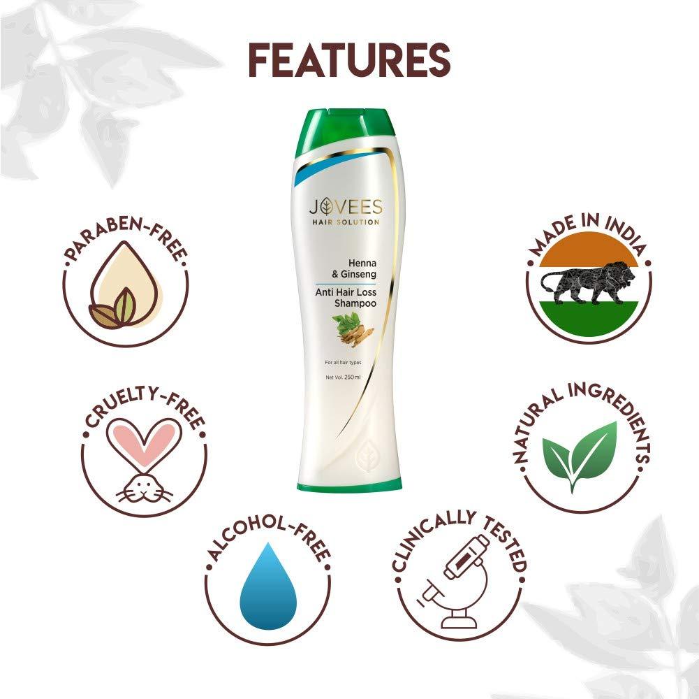 Jovees Jovees Henna & Ginseng Anti Hair Loss Shampoo 250ml