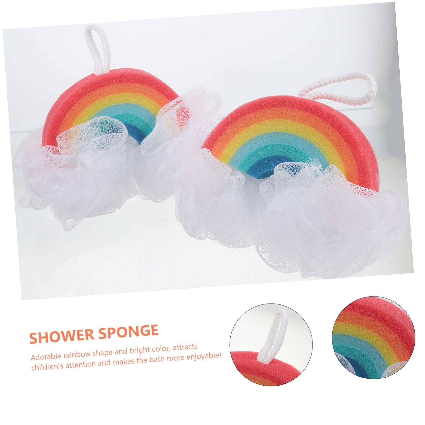 BELLIFFY BELLIFFY Girls Bath Sponge Bath Sponges Girls Girls\' Shower Sponge Kids Bath Sponge Gentle Exfoliating and Comfortable Sponge Set