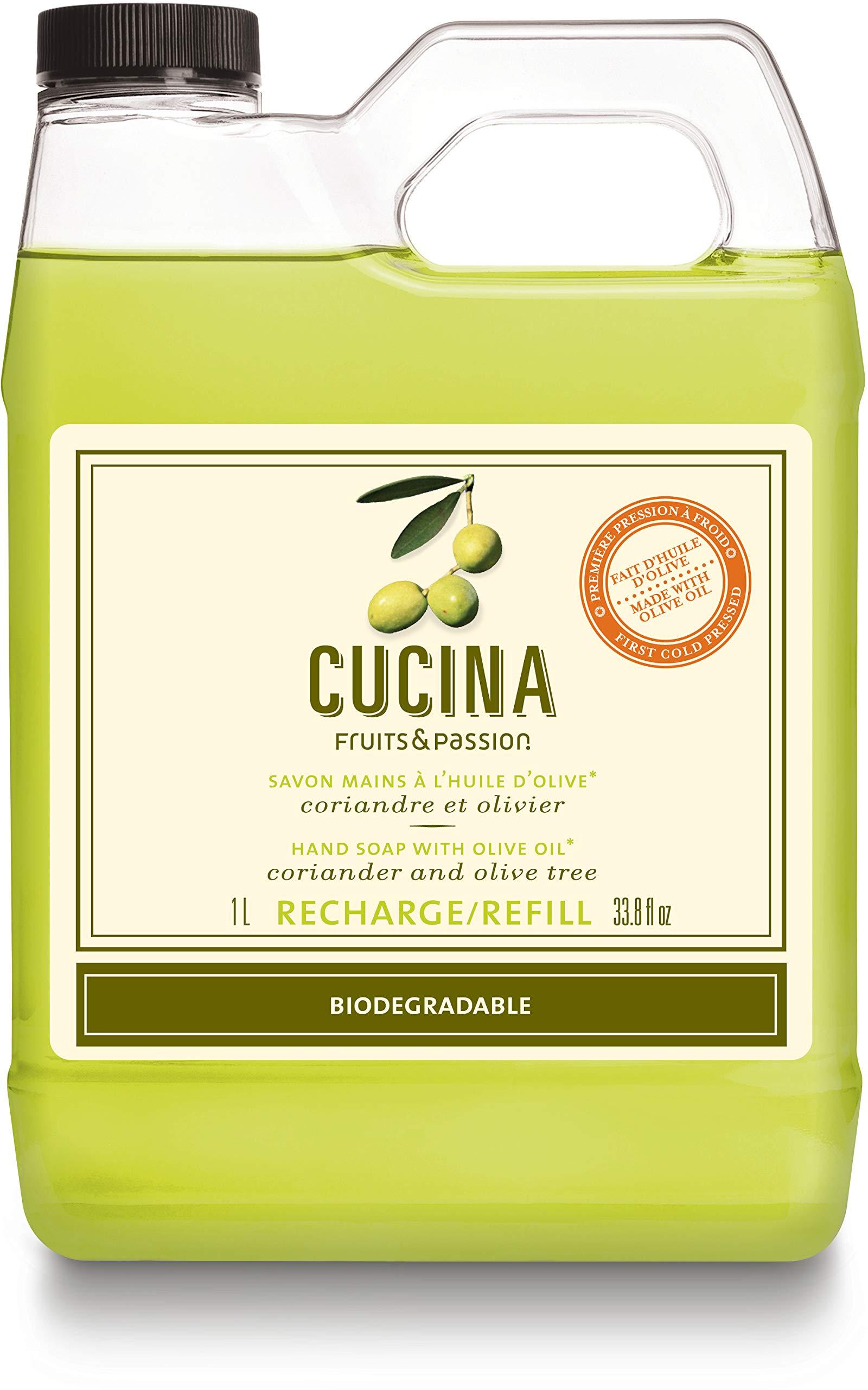 Fruits and Passion Cucina Coriander and Olive Tree 33.8 oz Purifying Hand Wash Refill