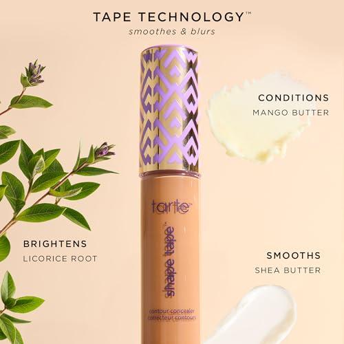 tarte tarte shape tape full-coverage concealer - 27H light-medium honey (light to medium skin with warm, peach undertones) - travel size
