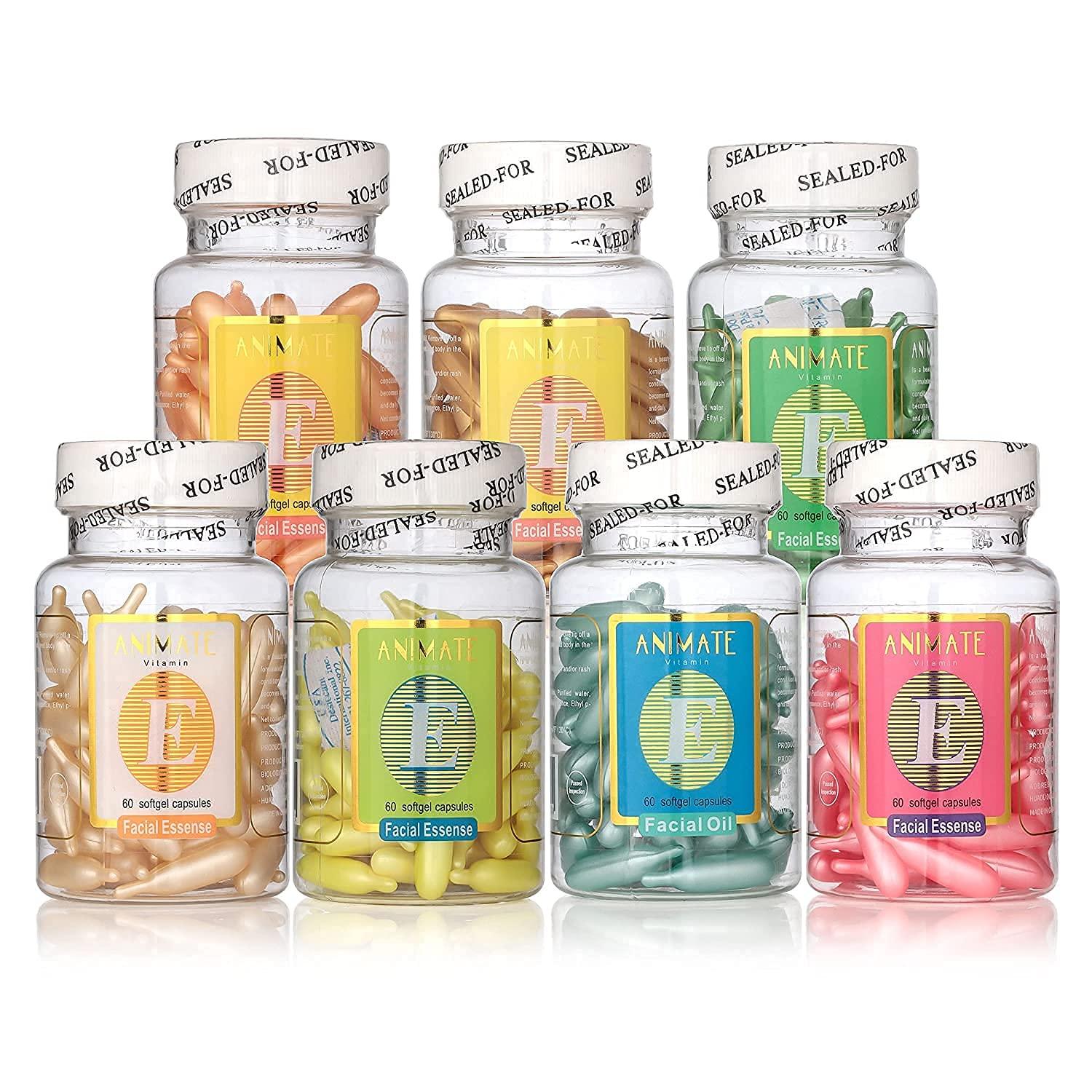 SEASOL SEASOL Vitamin E Capsule For Face Pimple Glowing Skin 60 capsule Each Bottle (PACK OF 1)