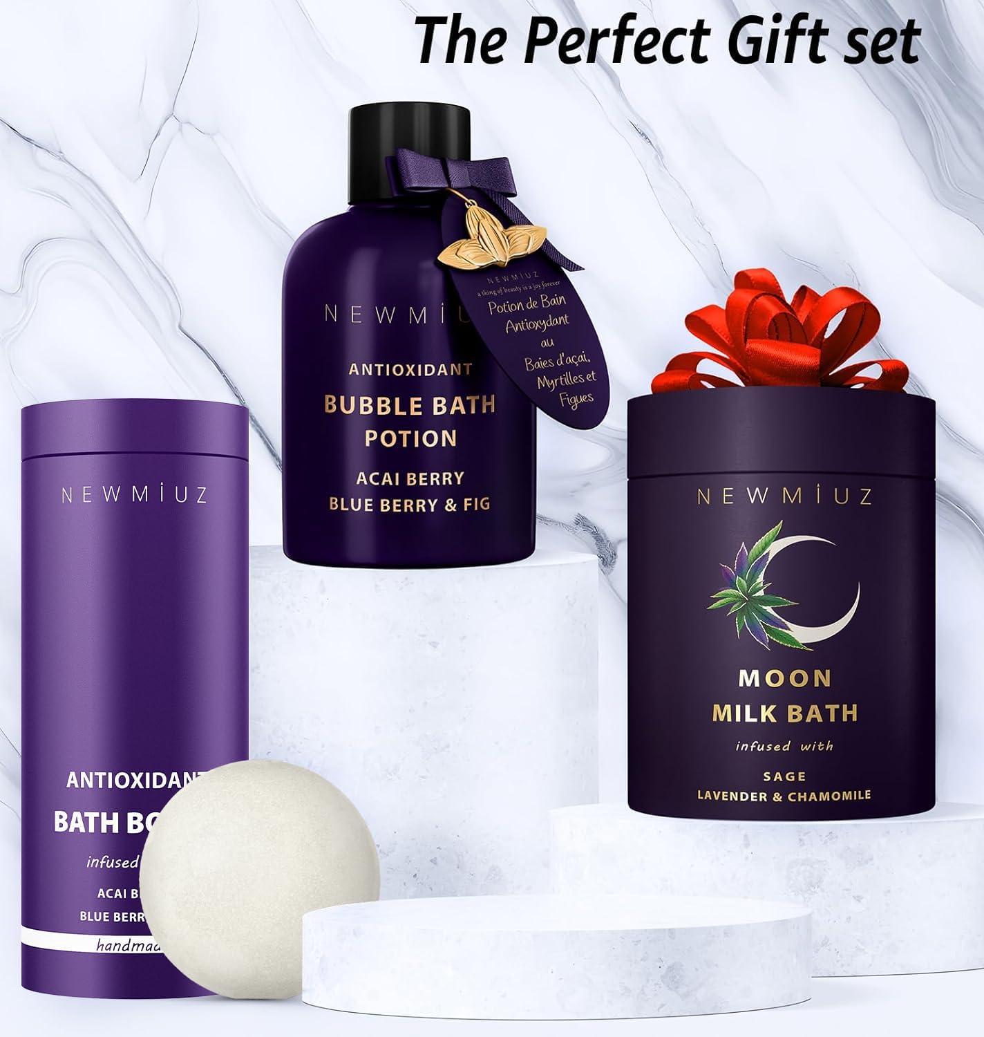 New Miuz Luxury Sweet Bubble Bath Potion Gifts for Women and Men - Pack of 2