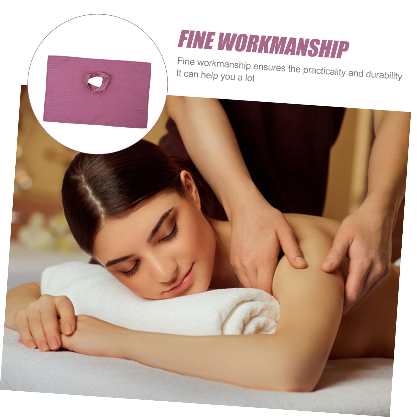 ABOOFAN ABOOFAN 2pcs Massage Table Towel Soft Prone Pillow Massage Headrest Massage Spa Bed Massage Cradle Massage Pillow Basic Massage Cushion Salon Pad Linen Satin Cloth