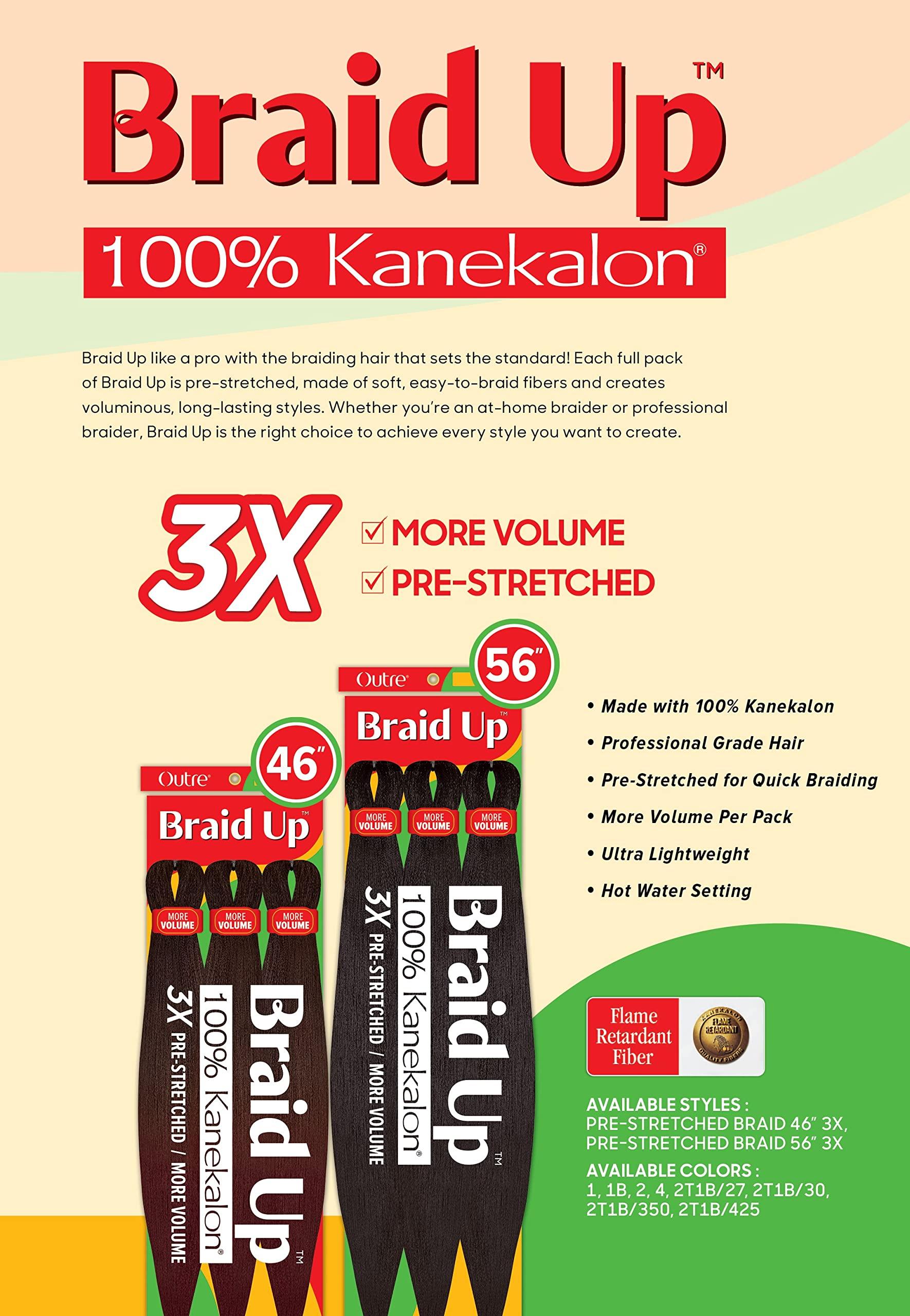 Outre Outre Braid Up - Pre Stretched Braid 56" 3X (3Packs, 2T1B/425)
