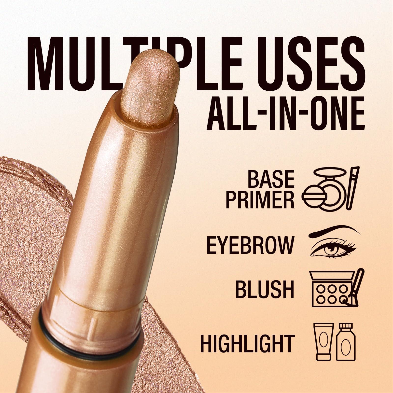LANGMANNI LANGMANNI Eyeshadow Stick, 6 PCS Waterproof Multi-Color Eyeshadow Pen Set, Creamy Long-Lasting Eye Makeup Kit, Natural & Shimmer Shades Contour Stick, Perfect Gifts For Women (#B)