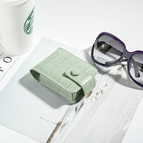 Beautyflier Beautyflier Women’s Soft PU Leather Makeup Lipstick Case, Lipstick Case Holder with Mirror Cute Portable Makeup Travel Cases for Purse Lipstick Holder (Light Green)