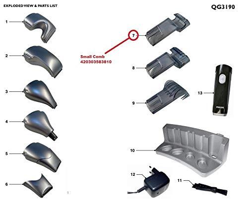 service_parts Beardtrimmer Beard Small Comb Compatible With Philips Shaver