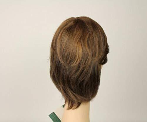 Freeda Wigs Freeda European human hair wig - Olivia Feathered Light Brown with Warm Blonde highlights Size L