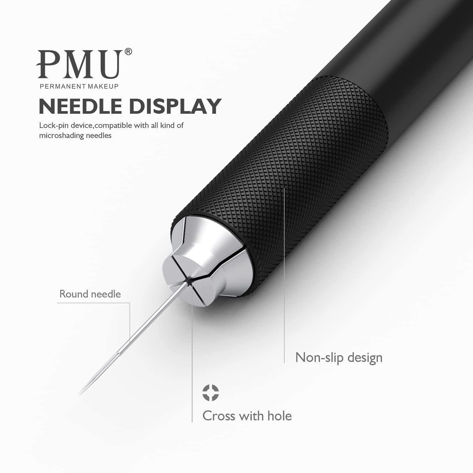 PMU PERMANENT MAKEUP PMU 2 in 1 Aluminum Manual Microblading Pen for Eyebrow Permanent Makeup Tattoo Pen