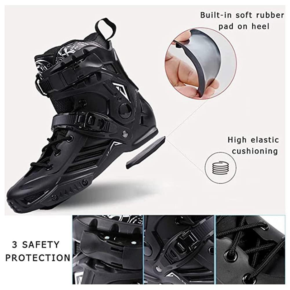 EEUK EEUK Roller Blades/Skates Adult Women Men, Patines para Mujer 4 Ruedas Profesionales Indoor and Outdoor Roller Skating Shoes Beginner Sports Recreation FitnessPurple-9.5 Men