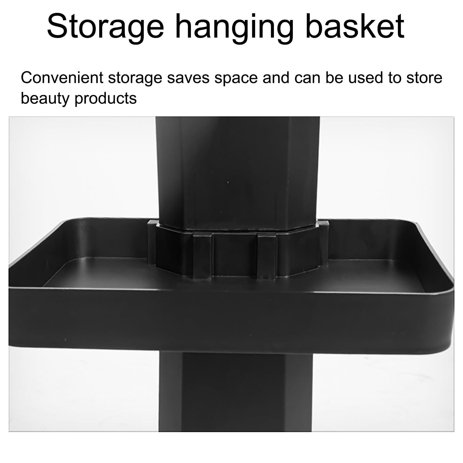 JHDXL Beauty Cart, with Storage Tray, Sturdy Esthetician Metal Trolley Cart, Stand Beauty Instrument, Tattoo Roller Tray Beauty Hair Salon Instrument Tray