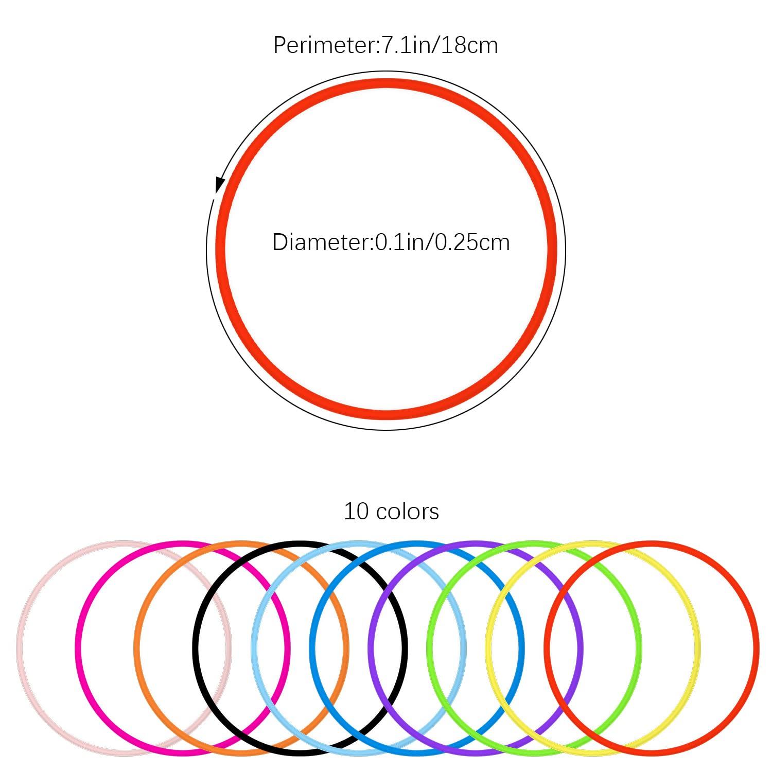 Jolbndcv 80s Colorful Neon Jelly Bracelets Retro Rock Pop Star Rainbow Diva Disco Jelly Neon Gel Stretchable Bracelets Bands 100 Pcs