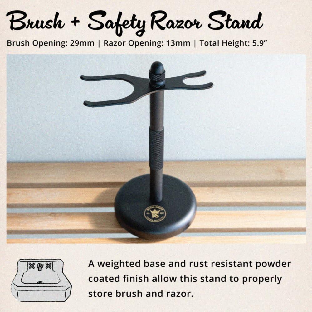 Royal Shave Luxury Safety Razor Shaving Kit by Royal Shave, Complete 6 Piece Shaving Gift Set for Men, Essential Wet Shaving Grooming Kit (Sandalwood)