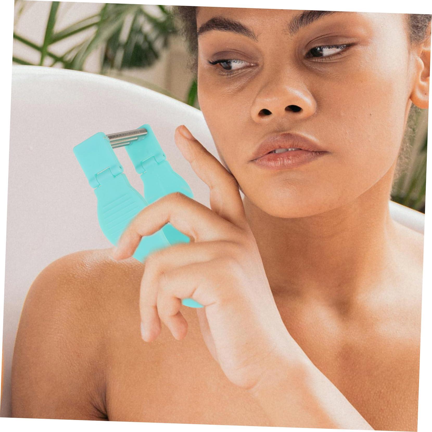 Hemoton Hemoton Facial Hair Removal Tool Eyebrow Threading Tool Lip Hair Removal Face Threading Tool Hair Remove Tool Chin Hair Removal for Women Face Fuzz Remover Epilators The HIPS Light Green