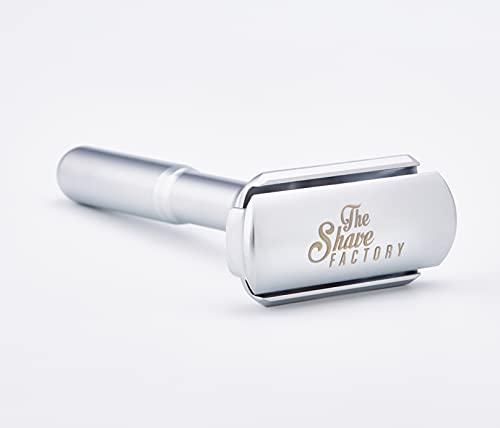 SHAVE FACTORY SHAVE FACTORY Adjustable Safety Razor, Matte and Base Stand