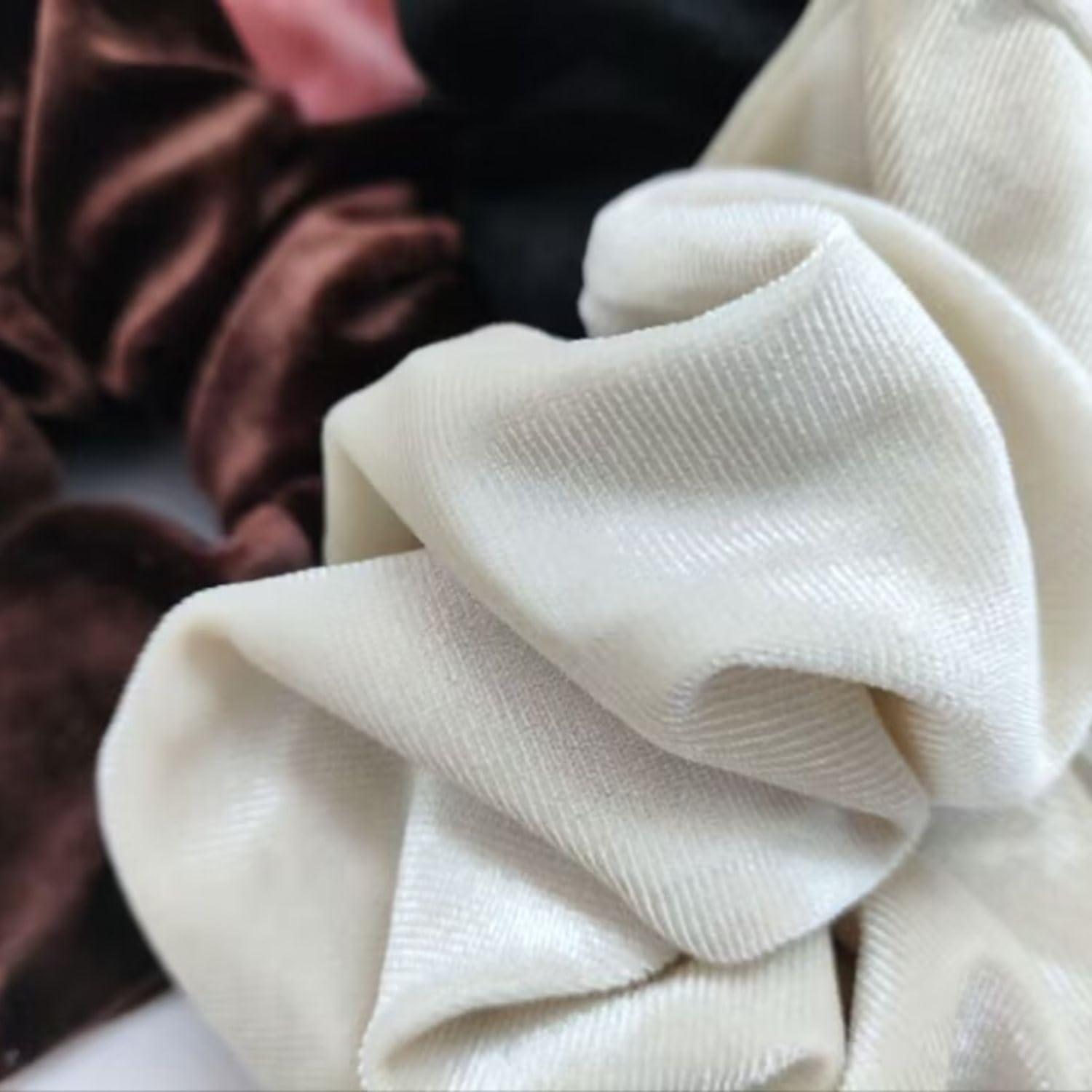 GOLD XIONG PADISHAH Velvet Scrunchies for Women, Big Hair Scrunchies for Thick Hair, Jumbo Elastic Scrunchies, Oversized Hair Scrunchy, Large Scrunchie, Extra Large Scrunchies