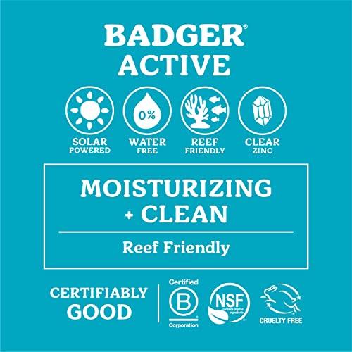 Badger Badger Mineral Sunscreen Cream SPF 30, All Natural Sunscreen with Zinc Oxide, 98% Organic Ingredients, Reef Safe, Broad Spectrum, Water Resistant, Unscented, 2.9 fl oz (2 Pack)