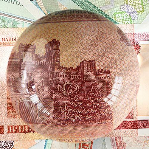 Zerodis 6X Optical Magnifier Dome, Portable Acrylic Dome Half Ball Lens for Reading Books Map Newspapers