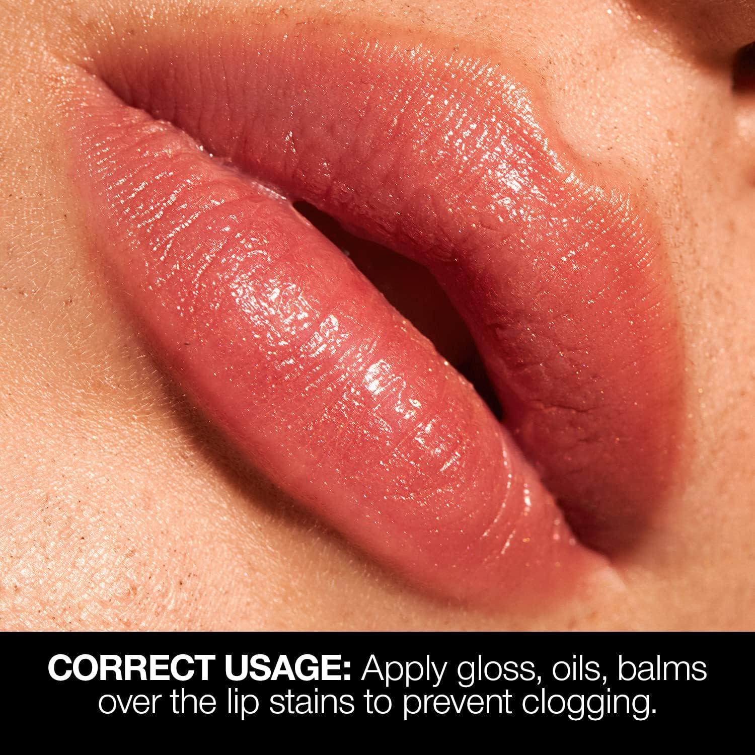 Palladio Palladio Lip Stain, Hydrating and Waterproof Formula, Matte Color Look, Longlasting All Day Wear Lip Color, Smudge Proof Natural Finish, Precise Chisel Tip Marker, Rose