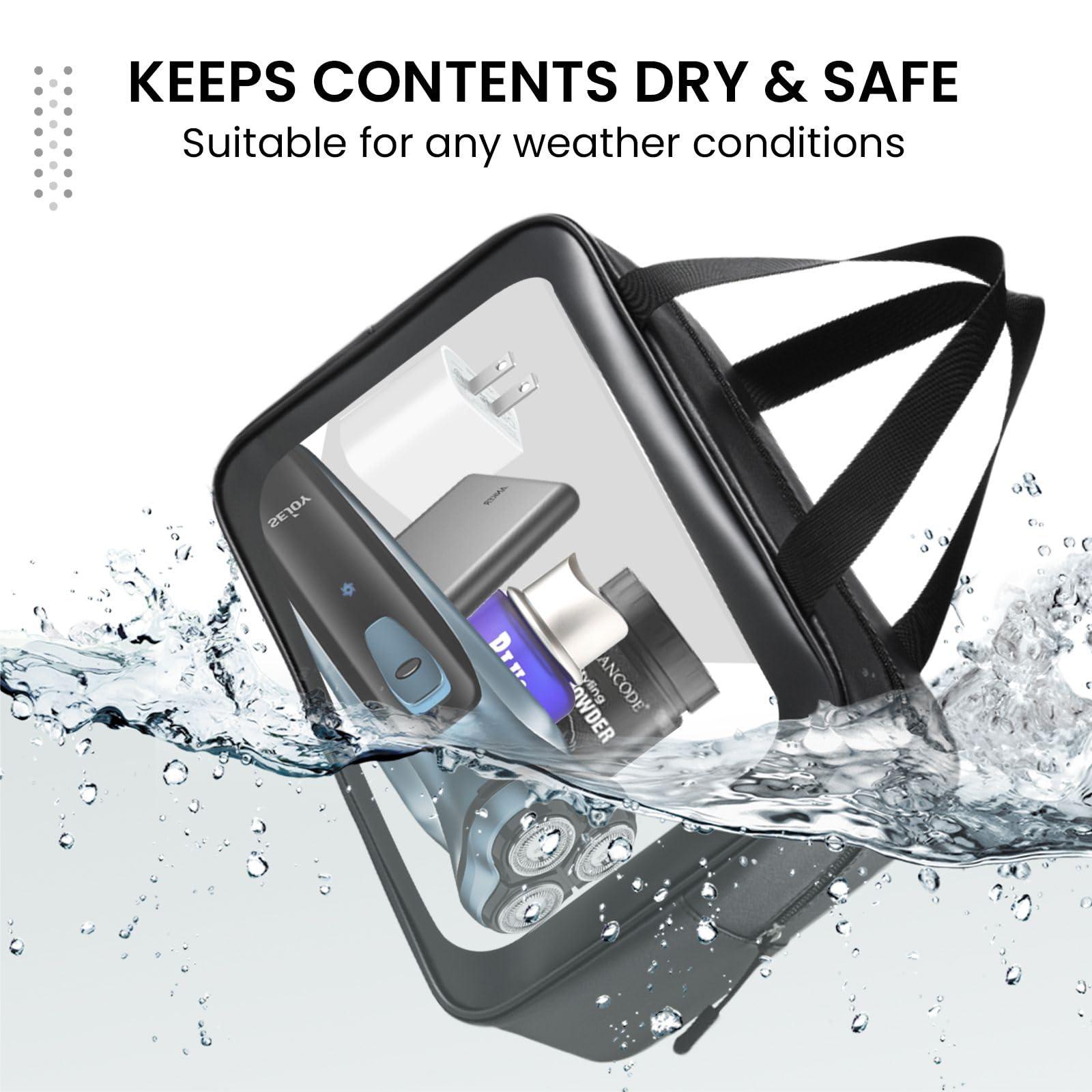 FH! FH! Toiletry Bag for Men (3PC- Clear Makeup Bag) Waterproof Toiletry Bag, Travel Toiletry Bag, Clear Toiletry Bag, Clear Travel Bags for Toiletries, TSA Approved Toiletry Bag
