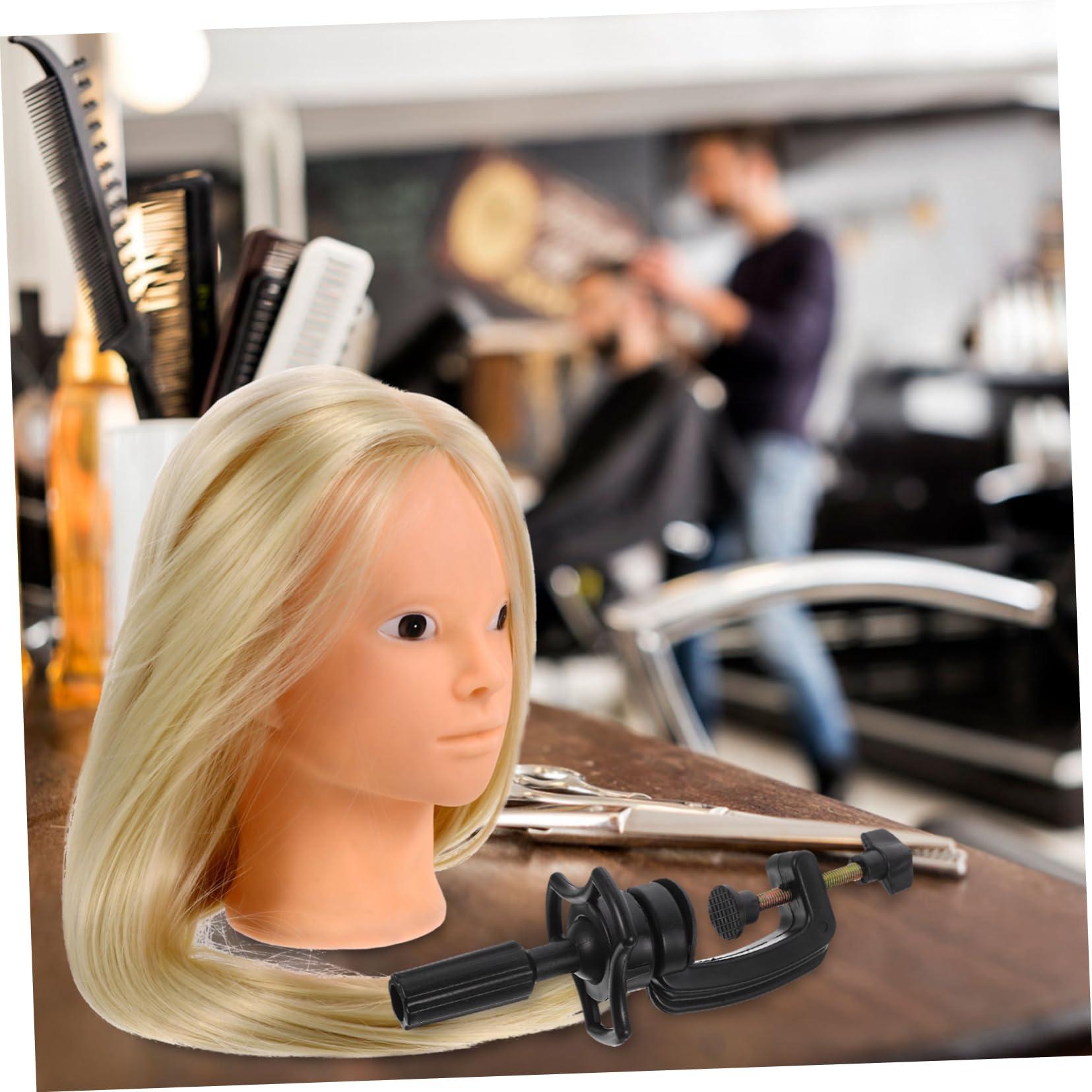 SOESFOUFU SOESFOUFU Sturdy Mannequin Head Stand Tripod Wig Holder for Hairdresser Practice Training Mannequin Head Random Style