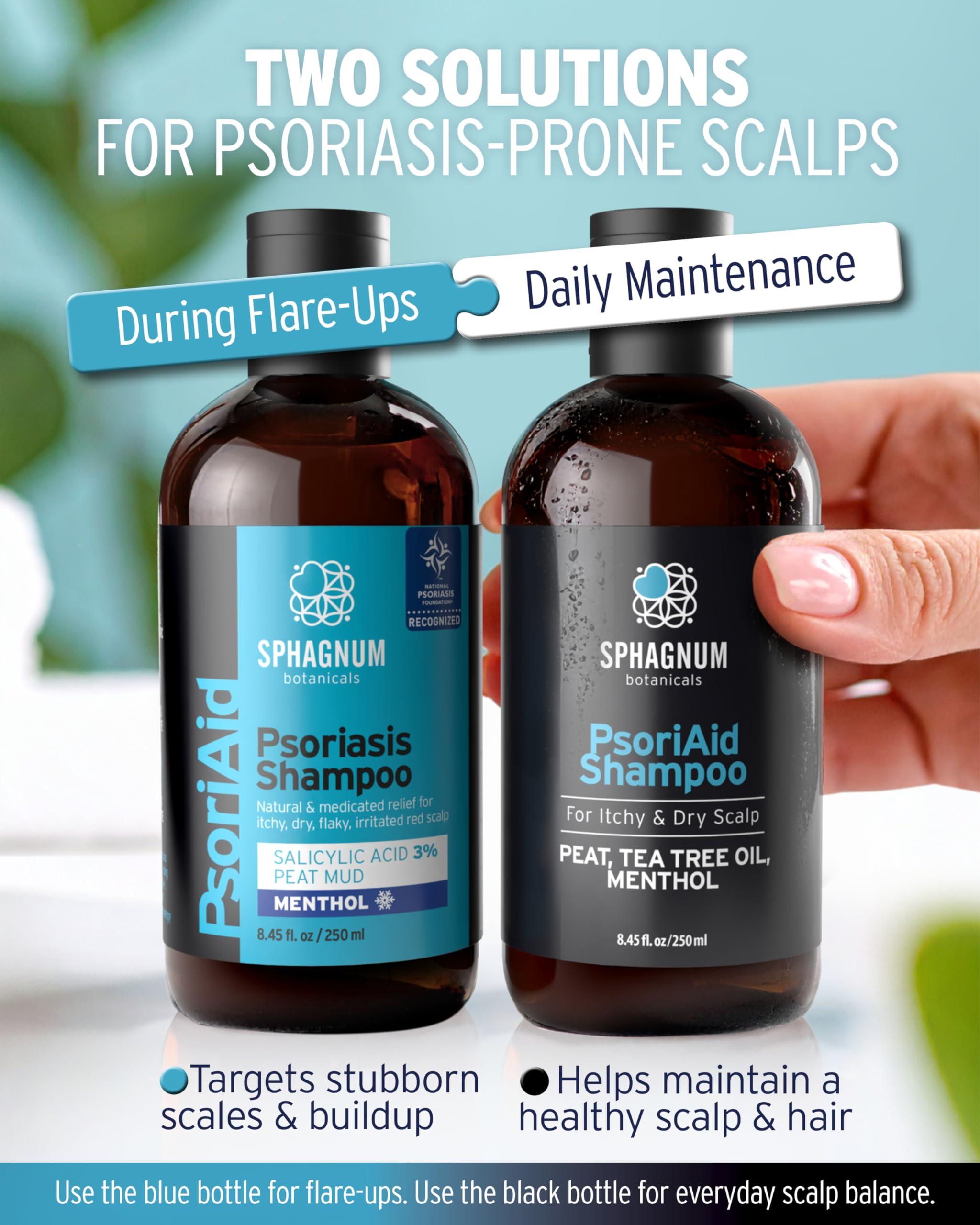 Sphagnum Botanicals Sphagnum Botanicals Psoriasis Shampoo - Peat Mud & Fulvic Acid Therapy for Itchy and Red Scalp Treatment. No Coal Tar. 8.45 Oz